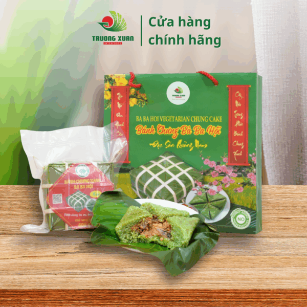 Bánh Chưng Truyền Thống Bà Ba Hội (Mặn)