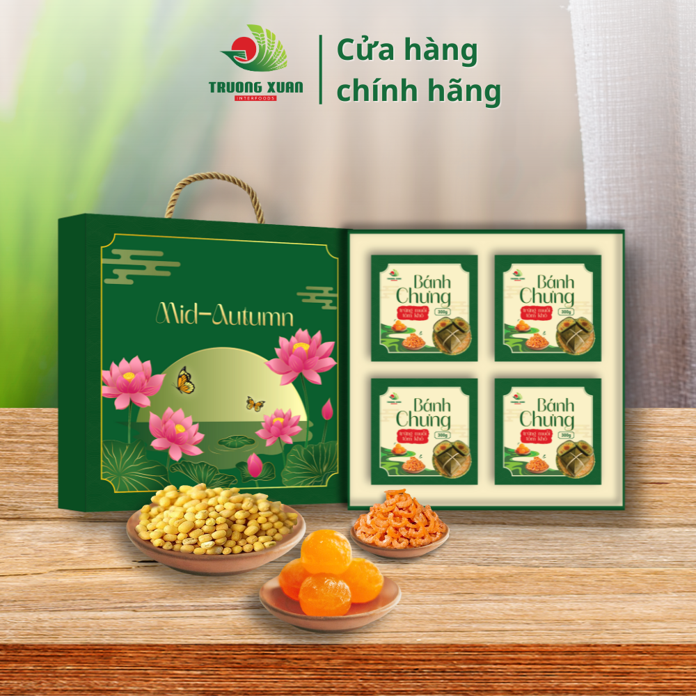 Hộp Quà Bánh Chưng Trứng Muối Tôm Khô