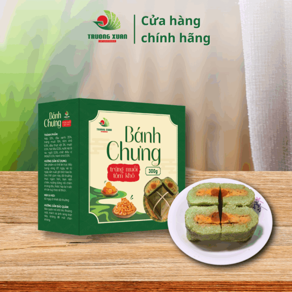 Bánh Chưng Trứng Muối Tôm Khô - 300g